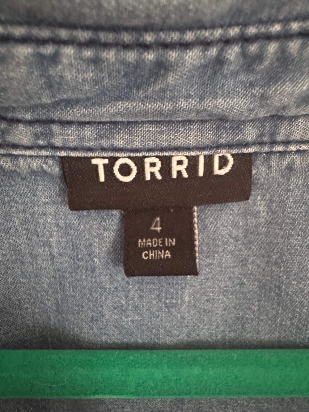torrid Button Down Denim Shirt - Picture 2 of 8